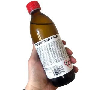 Terpentýnový olej na ředění lazur, barev a olejů
