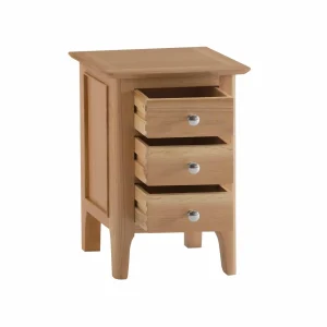 Moderní malý noční stolek se 3 zásuvkami