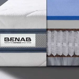 Matrace Phoenix Viscool S2000 od značky Benab obsahuje taštičkové jádro MICROPOCKET s 2000 pružinkami