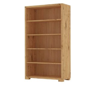 Široká knihovna do obývacího pokoje