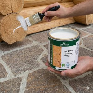 Borma Wachs Log Sealer – izolační nátěr na čelní dřevo a trámy